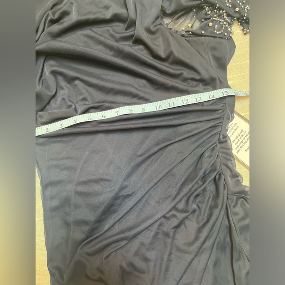 Betsy & Adam Cascading Ruffle Gown - Picture 5 of 15